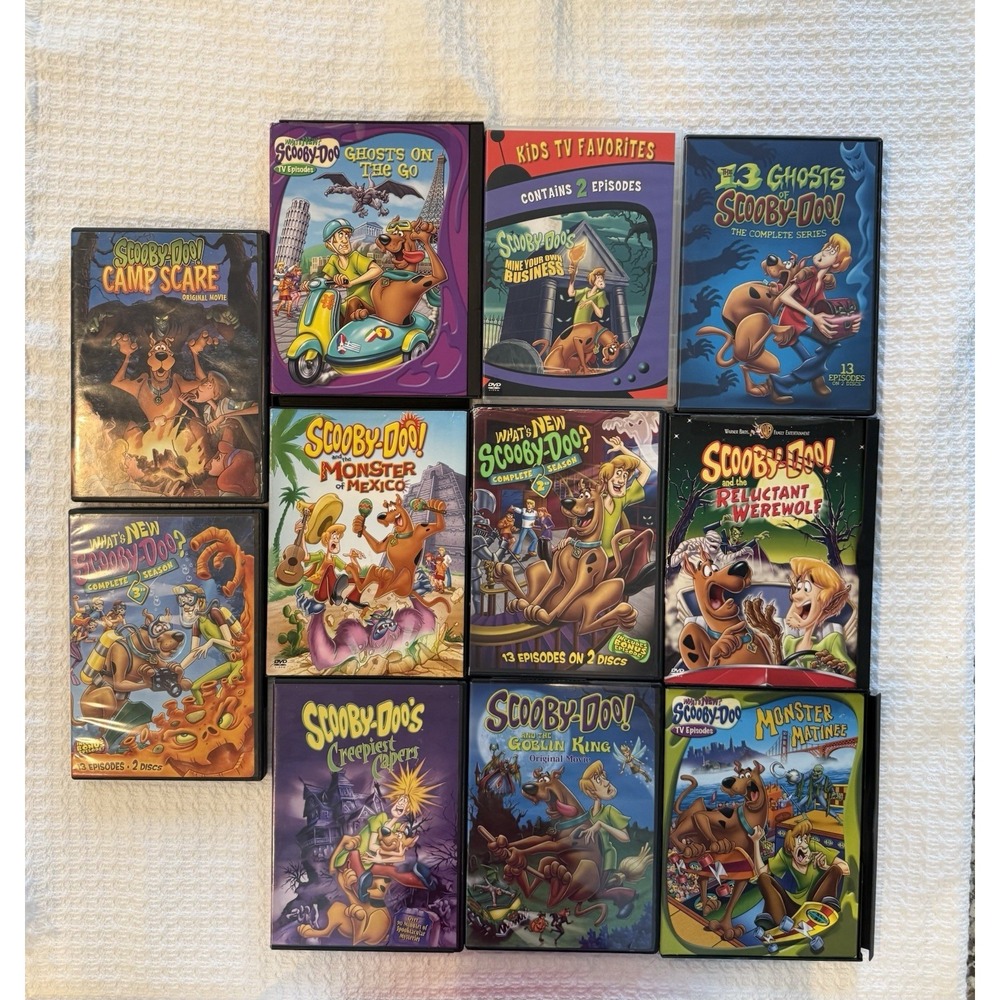 Scooby-Doo DVD Lot 11 Movies Complete Seasons Zombie Island Goblin King Kids Bun